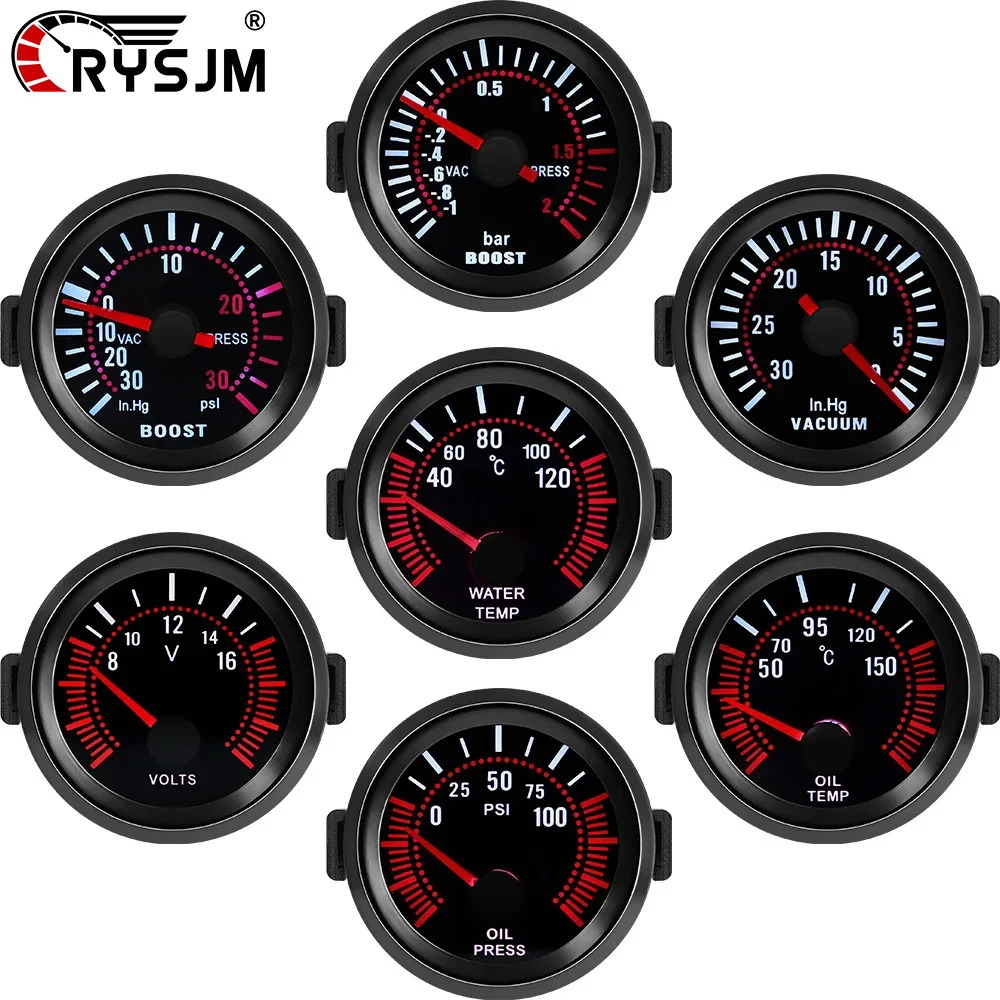 2" 52mm Smoke Lens Vehicle Gauge Water Temp Oil Temp Oil Pressure Boost PSI BAR Vacuum Meter Voltmeter Tachometer with Sensor
2" 52mm Smoke Lens Vehicle Gauge Water Temp Oil Temp Oil Pressure Boost PSI BAR Vacuum Meter Voltmeter Tachometer with Sensor