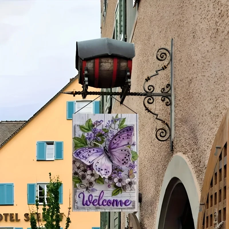 Purple Butterfly Welcome Garden Flag Vibrant Floral Durable Polyester Outdoor Porch Patio Garden Yard Festive Home Decor 1 Pc
Purple Butterfly Welcome Garden Flag Vibrant Floral Durable Polyester Outdoor Porch Patio Garden Yard Festive Home Decor 1 Pc