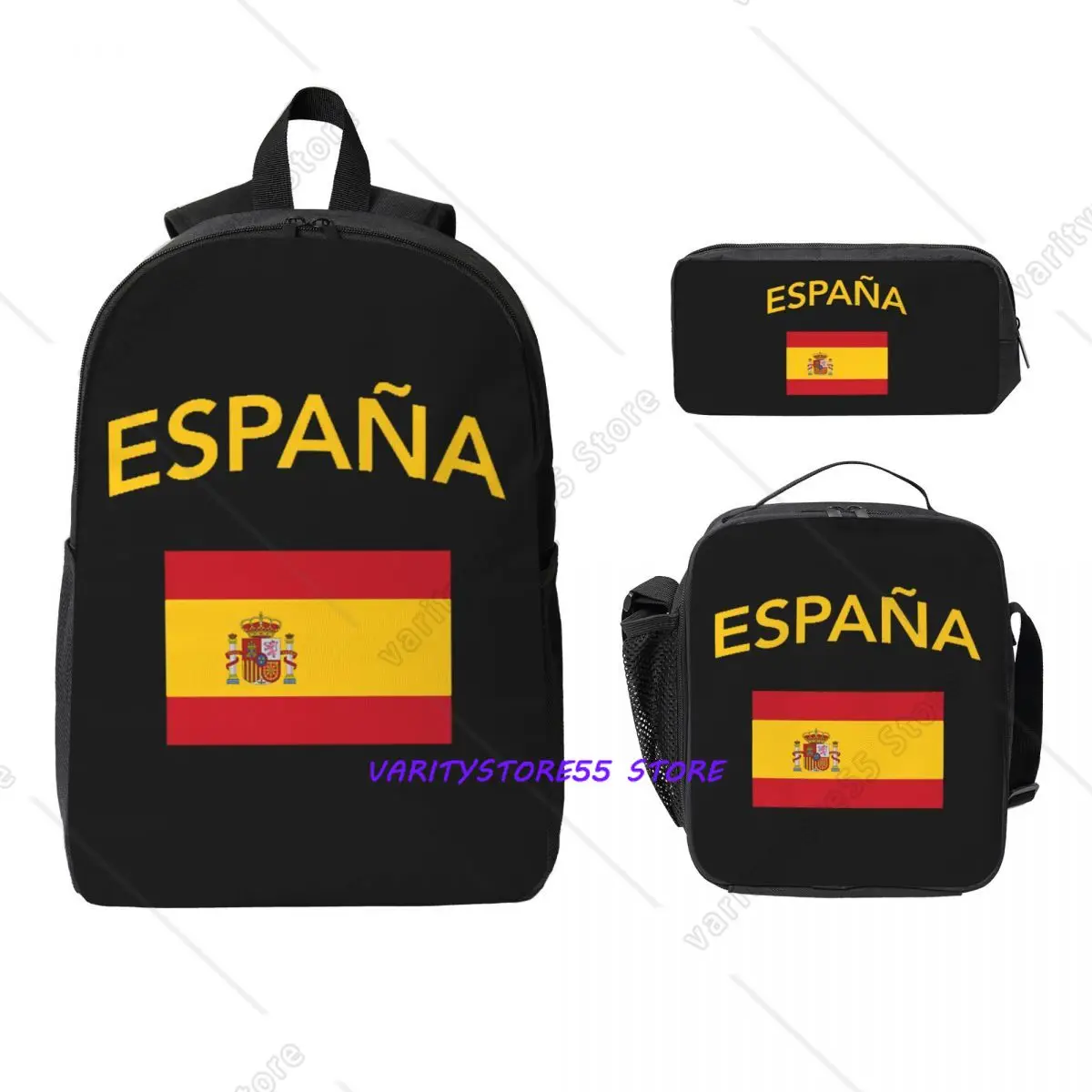 Spain Spanish Flag Backpack Boys Girls BookBag School Bag Computer Shoulder Bags 3ps Insulated Lunch Bag Pencil Case
Spain Spanish Flag Backpack Boys Girls BookBag School Bag Computer Shoulder Bags 3ps Insulated Lunch Bag Pencil Case