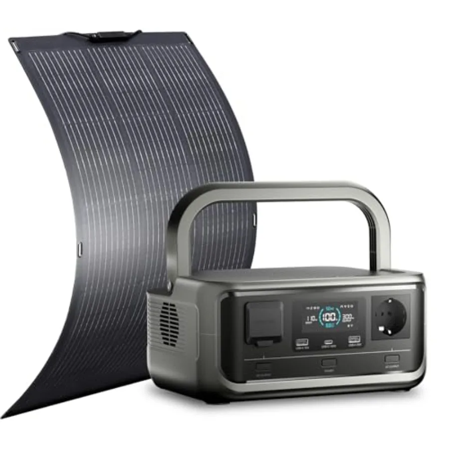 Portable Power Station with Solar Panel SF100 Included, 256Wh LiFePO4 Battery, UPS 20ms, 300W Solar Generator (600W Peak)
Portable Power Station with Solar Panel SF100 Included, 256Wh LiFePO4 Battery, UPS 20ms, 300W Solar Generator (600W Peak)