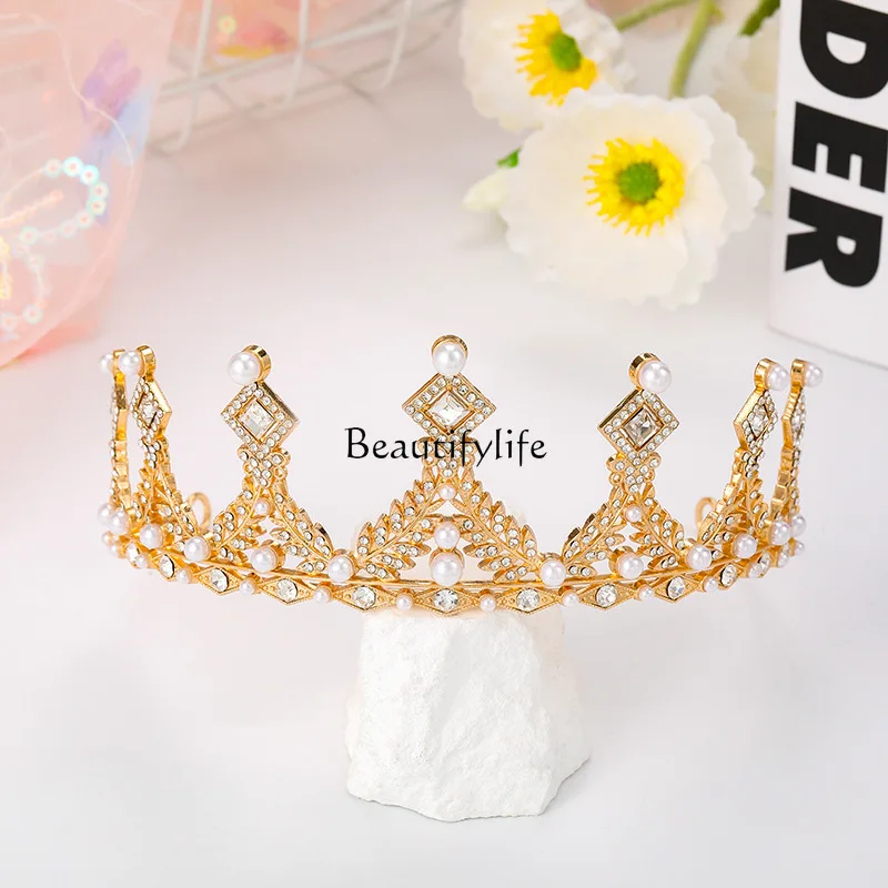 Crown headgear princess crown rhinestone headband, high-end performance accessories
Crown headgear princess crown rhinestone headband, high-end performance accessories