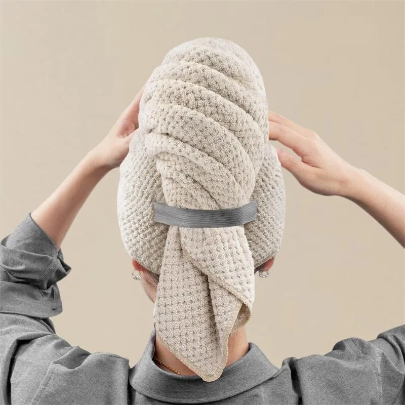 Waffle Microfiber Hair Drying Towel Wrap Quick Absorbent Bath Shower Turban Elastic Band Multi-use Soft Towel Hair Body Home
Waffle Microfiber Hair Drying Towel Wrap Quick Absorbent Bath Shower Turban Elastic Band Multi-use Soft Towel Hair Body Home