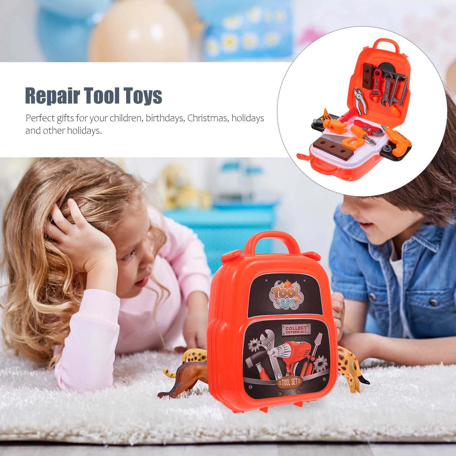 1 set Repair Tool Backpack Simulation Tools Set Child Kit Toy Plastic Safe Toys For Kids Educational Playthings
1 set Repair Tool Backpack Simulation Tools Set Child Kit Toy Plastic Safe Toys For Kids Educational Playthings