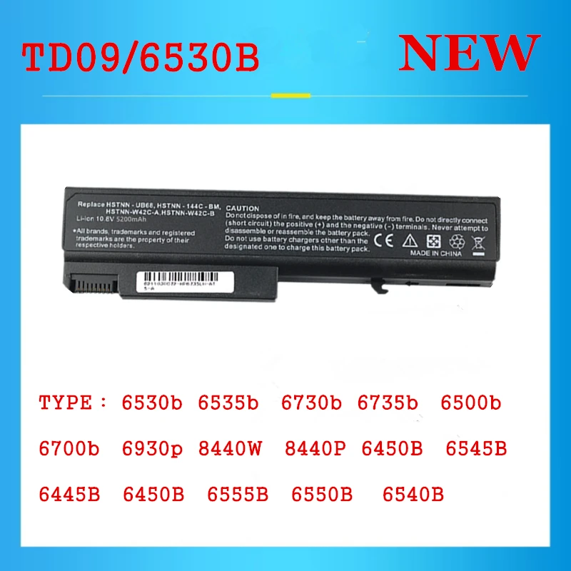 New TD06 Laptop Battery For HP ProBook 6550b 6555b TD06 TD09 TD06XL HSTNN-IB1C HSTNN-DB0E HSTNN-C66C
New TD06 Laptop Battery For HP ProBook 6550b 6555b TD06 TD09 TD06XL HSTNN-IB1C HSTNN-DB0E HSTNN-C66C