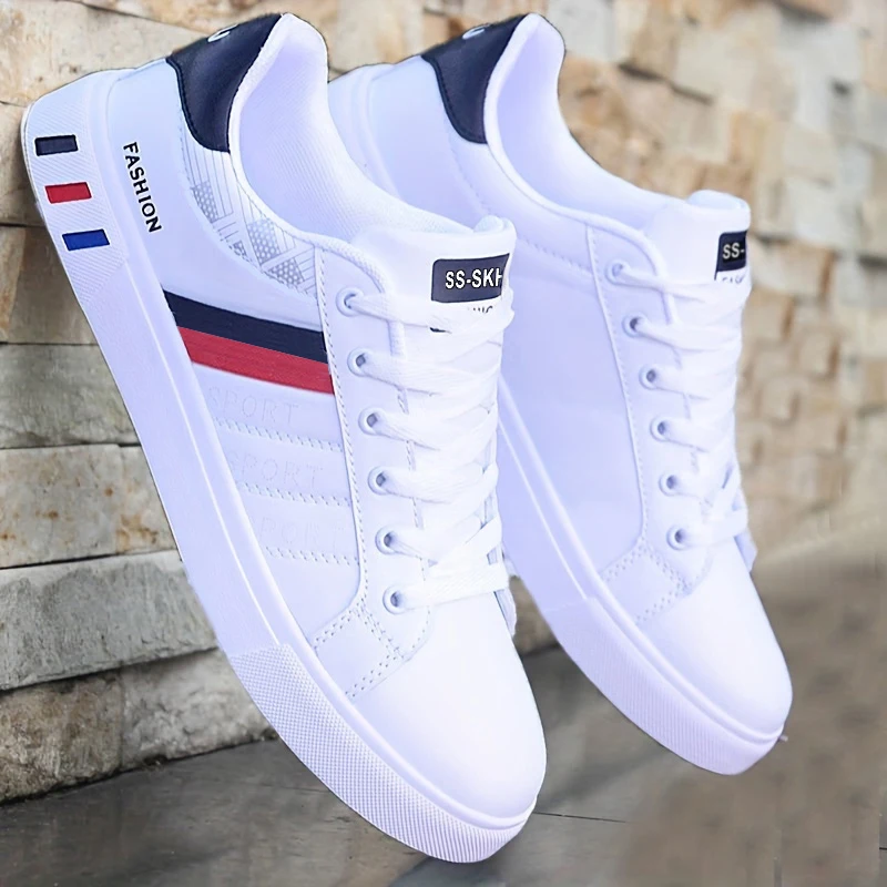 Men Low Top Skate Sneakers Breathable Synthetic Upper Durable PVC Sole Round Toe Lace Up Casual Shoes shoes for men
Men Low Top Skate Sneakers Breathable Synthetic Upper Durable PVC Sole Round Toe Lace Up Casual Shoes shoes for men