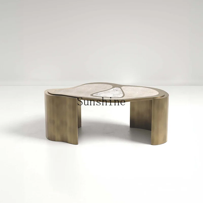 Italian light luxury coffee table special-shaped creative design irregular household high-end atmospheric coffee table
Italian light luxury coffee table special-shaped creative design irregular household high-end atmospheric coffee table