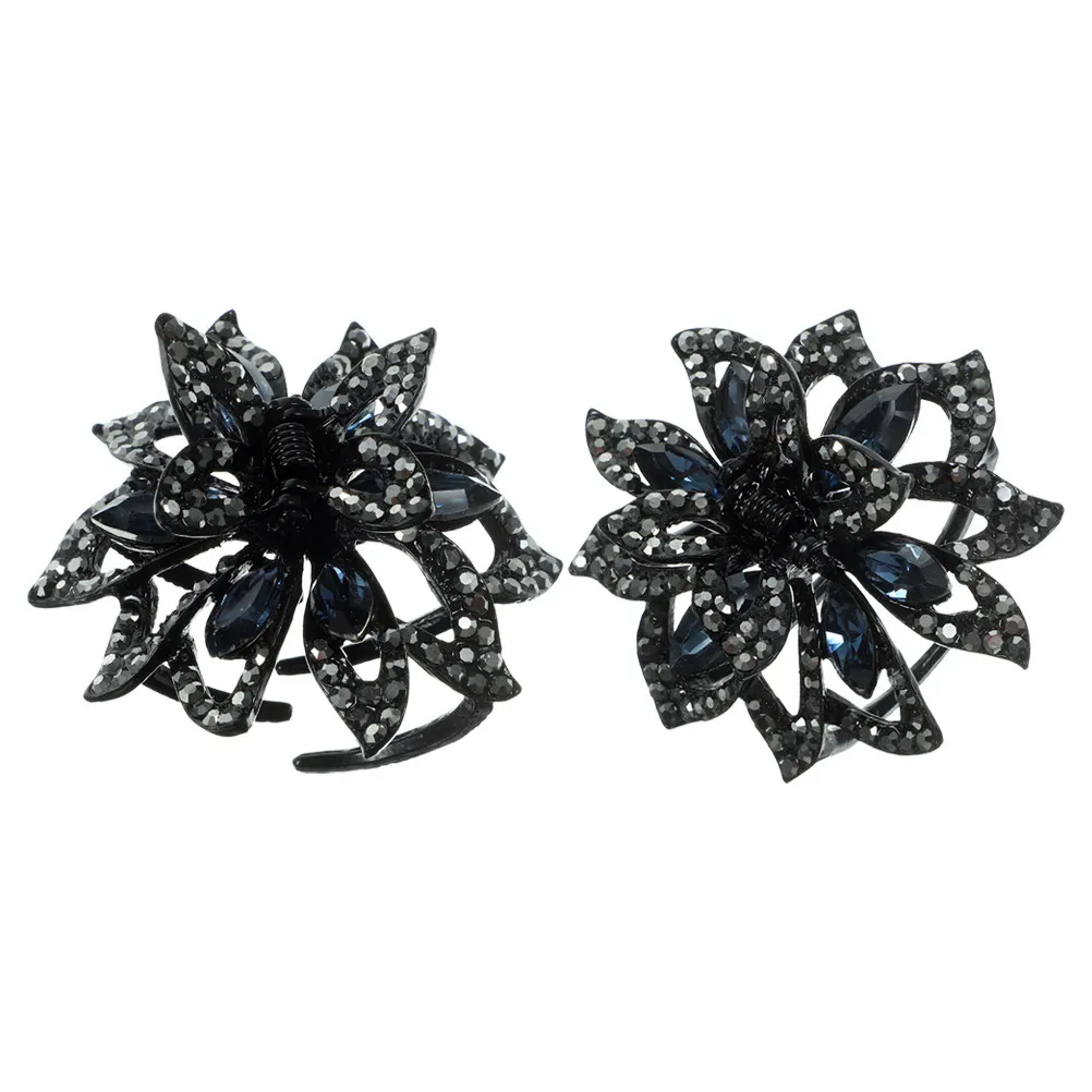 2Pcs Elegant Rhinestone Hair Claw Clips Korean Crystal Flower Clamp Secure Grip for Thick Thin Hair Ponytail Bun Updo Bridesmaid
2Pcs Elegant Rhinestone Hair Claw Clips Korean Crystal Flower Clamp Secure Grip for Thick Thin Hair Ponytail Bun Updo Bridesmaid