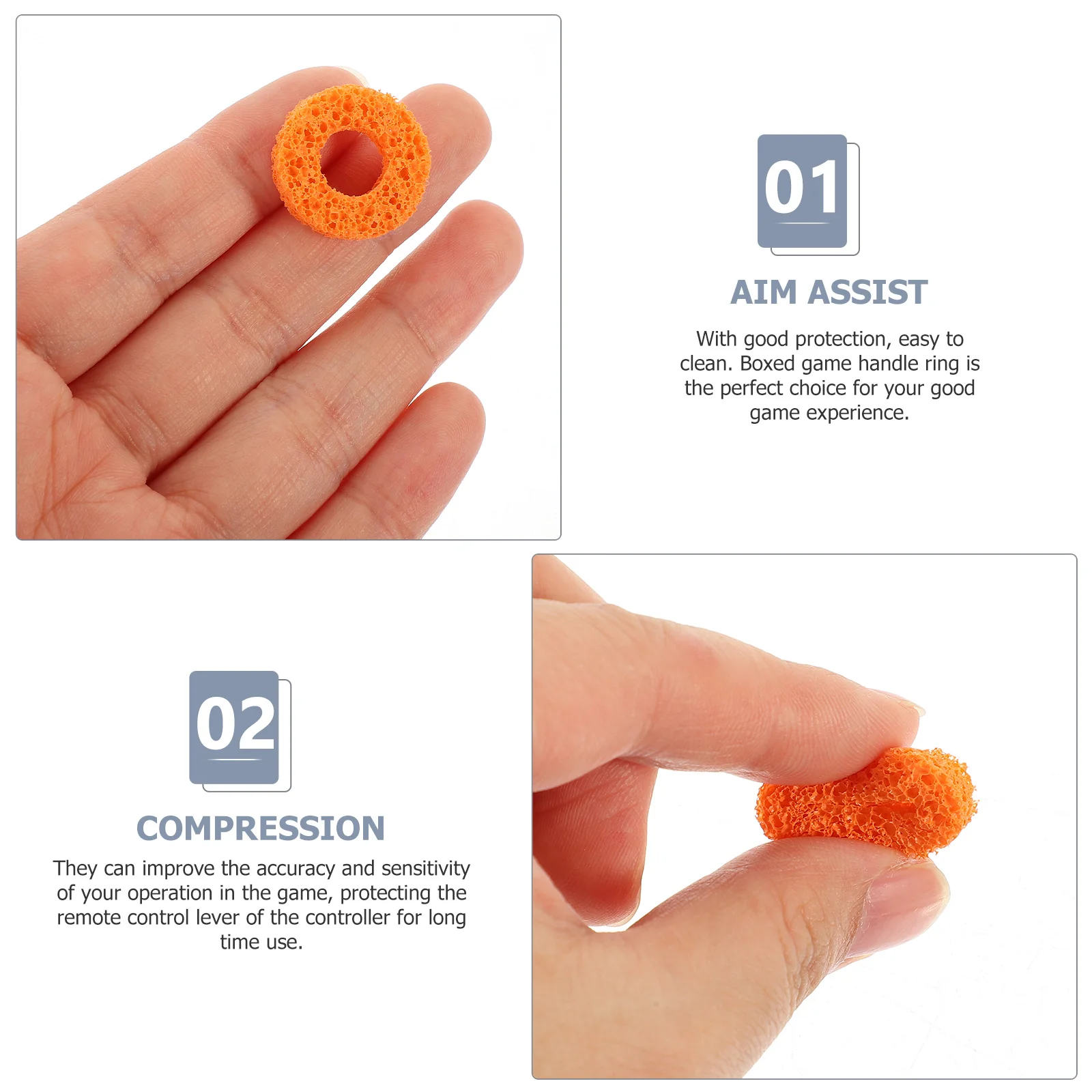 5Pcs Game Handle Buffer Sponge Rings Protective Round Buffer Rings Control Precision Handle Auxiliary Replacement Game
5Pcs Game Handle Buffer Sponge Rings Protective Round Buffer Rings Control Precision Handle Auxiliary Replacement Game