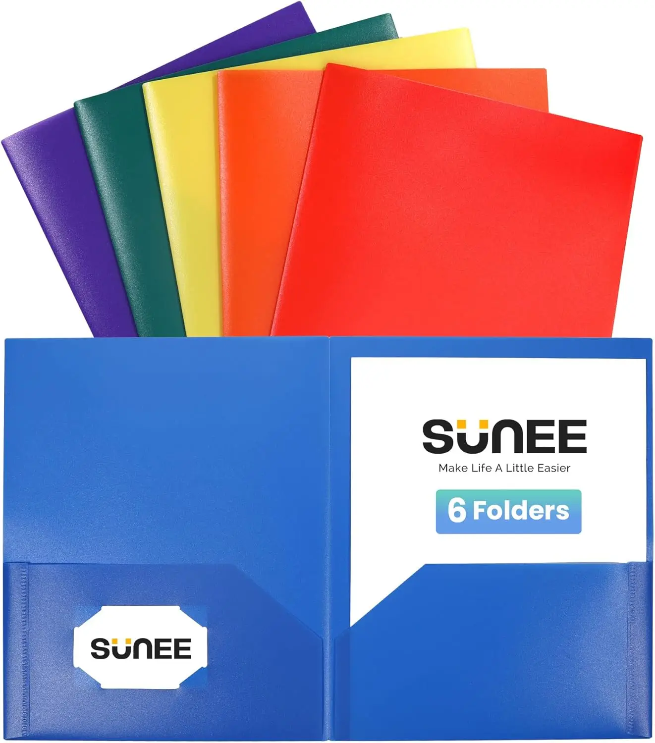 Folders with Pockets (6 Pack, Assorted Colors), Plastic Folders with Pocket, Poly Folder for Documents Letter Size, 2 Pocket Folder for Kids, Home, School, Office
Folders with Pockets (6 Pack, Assorted Colors), Plastic Folders with Pocket, Poly Folder for Documents Letter Size, 2 Pocket Folder for Kids, Home, School, Office