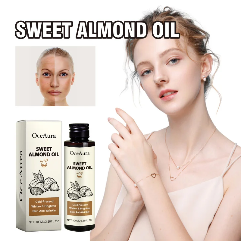 Sweet Almond Oil, Repairs Facial Acne-Prone Skin, Cleanses & Nourishes, Smooths Dry Frizzy Hair, Makes Hair Soft & Shiny
Sweet Almond Oil, Repairs Facial Acne-Prone Skin, Cleanses & Nourishes, Smooths Dry Frizzy Hair, Makes Hair Soft & Shiny