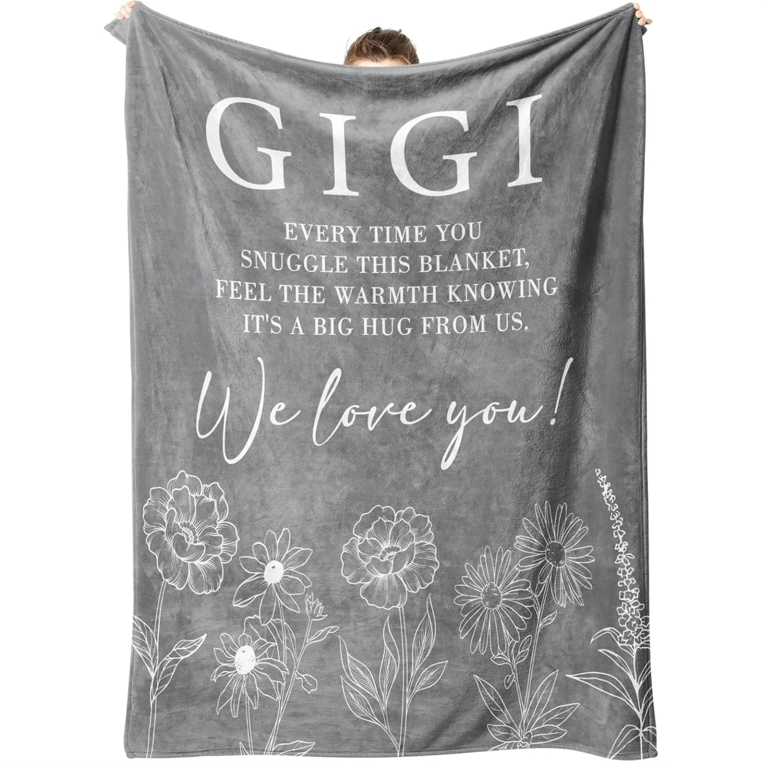 Personalized Blanket for Grandma from Grandkids, Soft Flannel Throw 50x60, Birthday Gift for Gigi, Mother's Day Present
Personalized Blanket for Grandma from Grandkids, Soft Flannel Throw 50x60, Birthday Gift for Gigi, Mother's Day Present