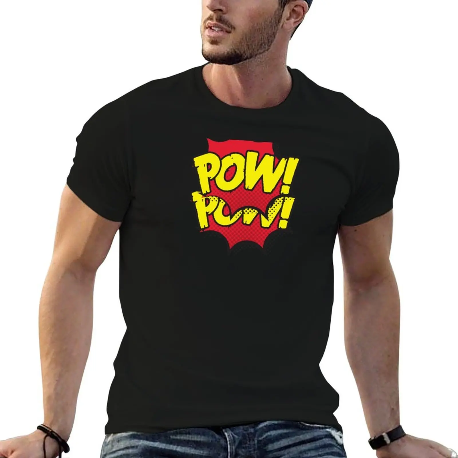 POW POW Comic Bubbles T-Shirt funny t shirts cotton cotton tshirt 100% t shirts for man slim fit T-shirt
POW POW Comic Bubbles T-Shirt funny t shirts cotton cotton tshirt 100% t shirts for man slim fit T-shirt