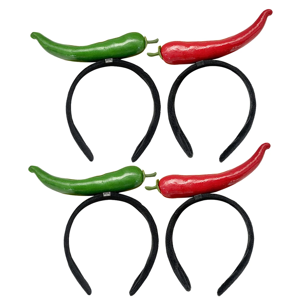 4 PCS Vegetable Headband Peppers Chili Headwear Accessories for Halloween Headbands Women Fabric Costume Cosplay Prop
4 PCS Vegetable Headband Peppers Chili Headwear Accessories for Halloween Headbands Women Fabric Costume Cosplay Prop