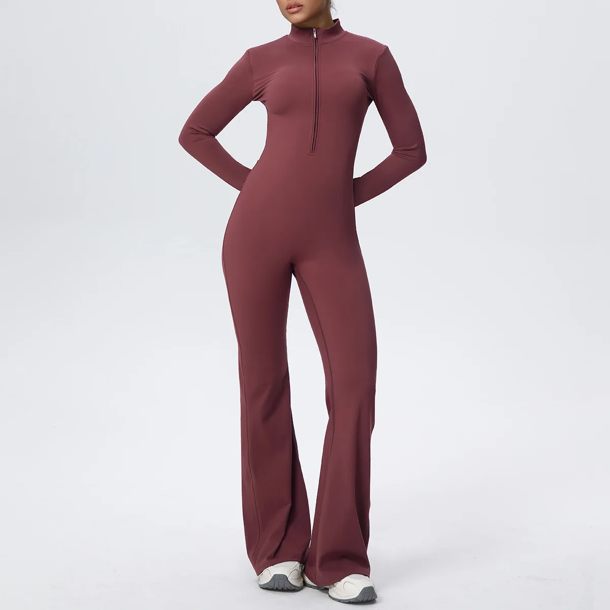 New Zipper Tight Long-Sleeve Yoga Jumpsuit Hip Lift One-Piece Fitness Bodysuit Women's Sports Running Workout Gym Jumpsuit
New Zipper Tight Long-Sleeve Yoga Jumpsuit Hip Lift One-Piece Fitness Bodysuit Women's Sports Running Workout Gym Jumpsuit