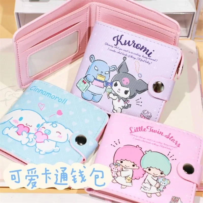 Sanrio Kawaii Anime Cinnamoroll My Melody Kuromi Sanrio New PU Casual Money Bag Coin Purse Card Holder Wallet with Button Gift
Sanrio Kawaii Anime Cinnamoroll My Melody Kuromi Sanrio New PU Casual Money Bag Coin Purse Card Holder Wallet with Button Gift