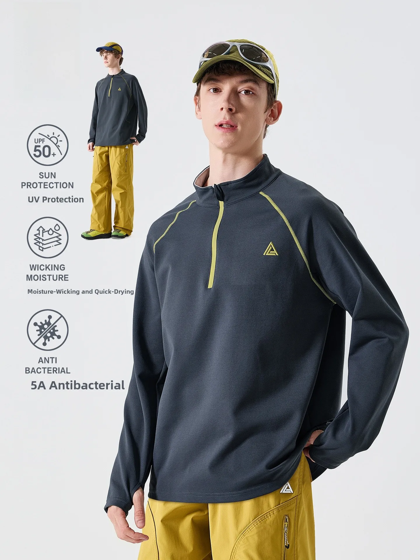 LAZY DAY TREND Men's Outdoor Sports Long Sve T-irt Qui Dry f Zipper Top Moisture Absorbent Trendy Casual Wear
LAZY DAY TREND Men's Outdoor Sports Long Sve T-irt Qui Dry f Zipper Top Moisture Absorbent Trendy Casual Wear