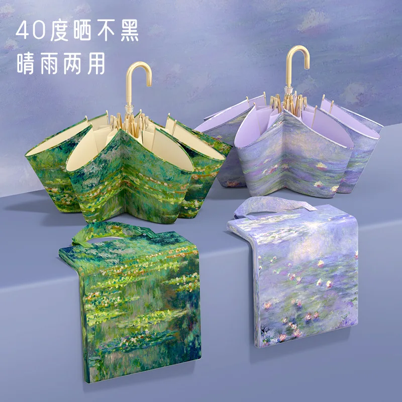 Миниатюрный компактный портативный зонт с цветным покрытием, защитой от ультрафиолета, для защиты от солнца и дождя, складная конструкция с крючком, 1 шт.
Миниатюрный компактный портативный зонт с цветным покрытием, защитой от ультрафиолета, для защиты от солнца и дождя, складная конструкция с крючком, 1 шт.