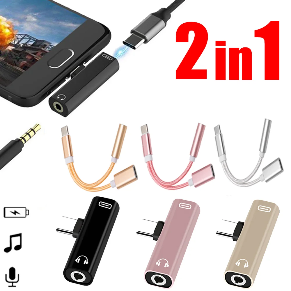 2 In 1 Type-C To 3.5mm Jack Converter Earphone Audio Adapter Cable for Huawei Xiaomi Type C USB To 3.5 MM Headphone Aux Cable
2 In 1 Type-C To 3.5mm Jack Converter Earphone Audio Adapter Cable for Huawei Xiaomi Type C USB To 3.5 MM Headphone Aux Cable