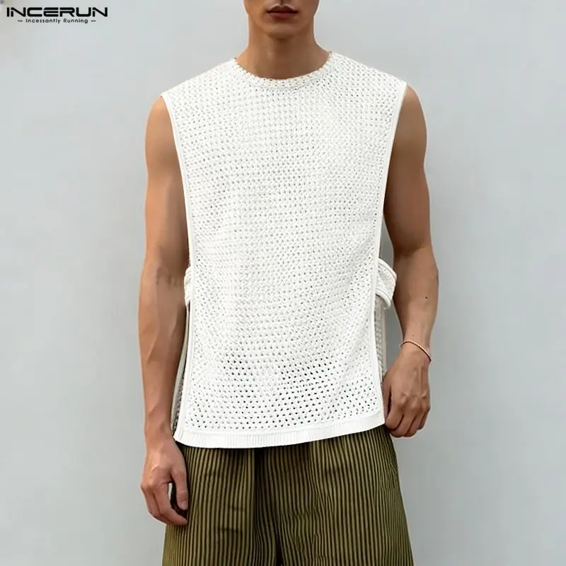 INCERUN Men's Tank Tops Summer Hollow Out See Through Split Men Clothes Streetwear Sexy 2026 Vacation Casual Male Vests Tops Man
INCERUN Men's Tank Tops Summer Hollow Out See Through Split Men Clothes Streetwear Sexy 2026 Vacation Casual Male Vests Tops Man