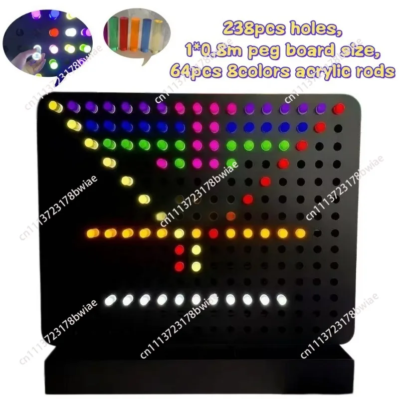 Illuminated pegboard light stick wall sensory building blocks wall autism rehabilitation training room fun toys
Illuminated pegboard light stick wall sensory building blocks wall autism rehabilitation training room fun toys