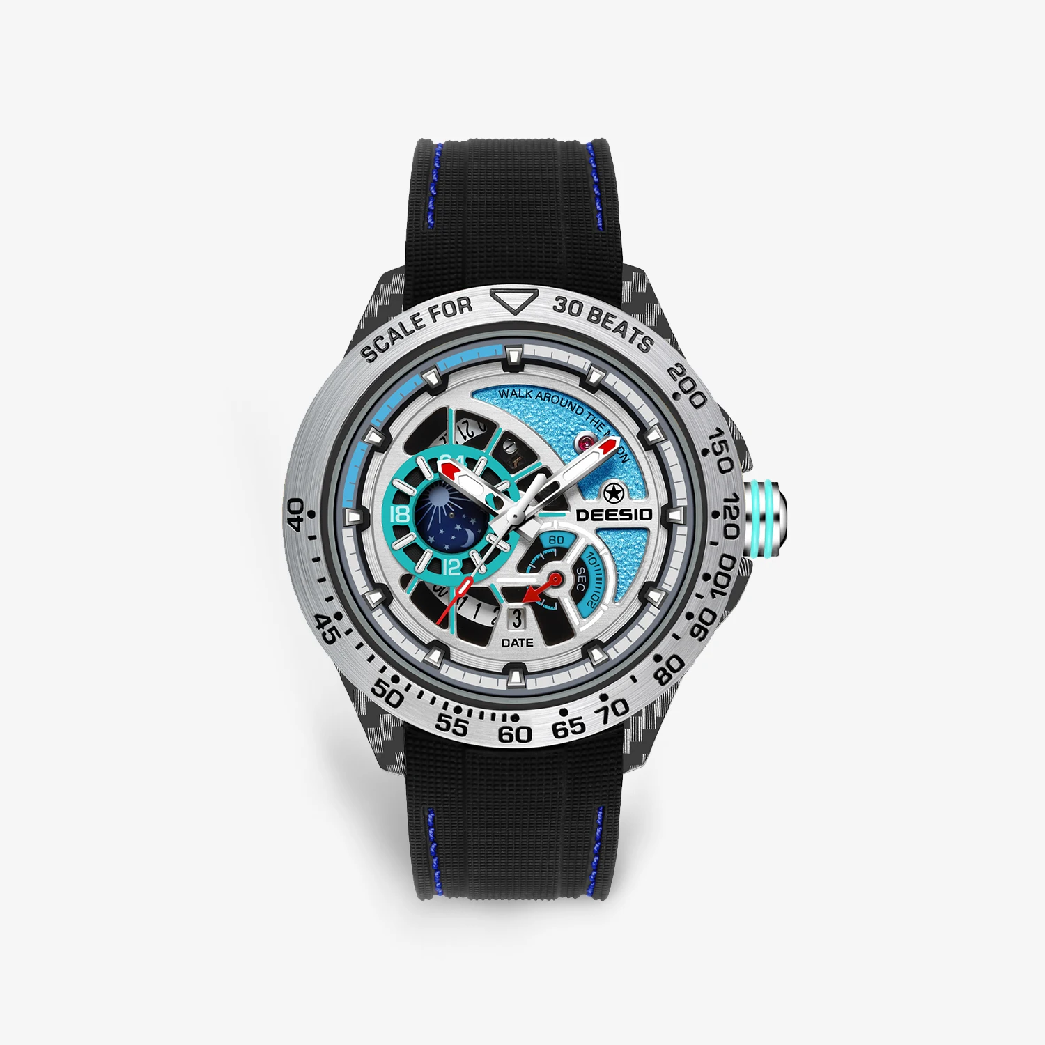 Deesio Carbon Fiber Case Automatic Movement Men's Watch Waterproof Luminous Sports Wristwatch Stainless Steel Luxury Men Gift
Deesio Carbon Fiber Case Automatic Movement Men's Watch Waterproof Luminous Sports Wristwatch Stainless Steel Luxury Men Gift