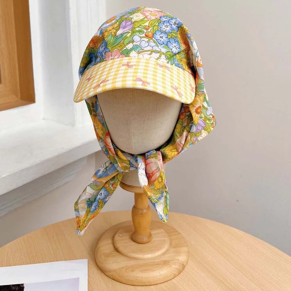 Rural Style Headscarf Baseball Hat Floral Bow Triangle Headscarf Hat Sunshade Breathable Strappy Bandana Cap Summer Outing
Rural Style Headscarf Baseball Hat Floral Bow Triangle Headscarf Hat Sunshade Breathable Strappy Bandana Cap Summer Outing