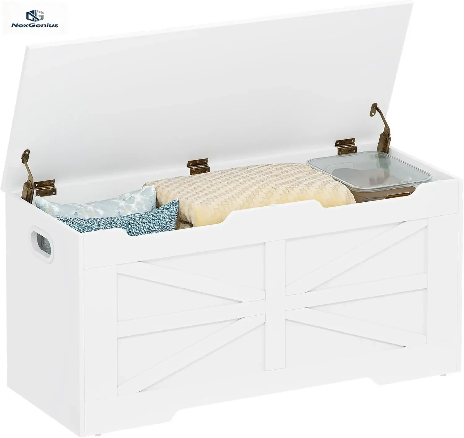 39.4" Storage Chest, Extra Large Storage Trunk with 2 Hinges, Wooden Box Bench, Lift-Top Organizer Chest, Shoe Bench for Entrywa
39.4" Storage Chest, Extra Large Storage Trunk with 2 Hinges, Wooden Box Bench, Lift-Top Organizer Chest, Shoe Bench for Entrywa