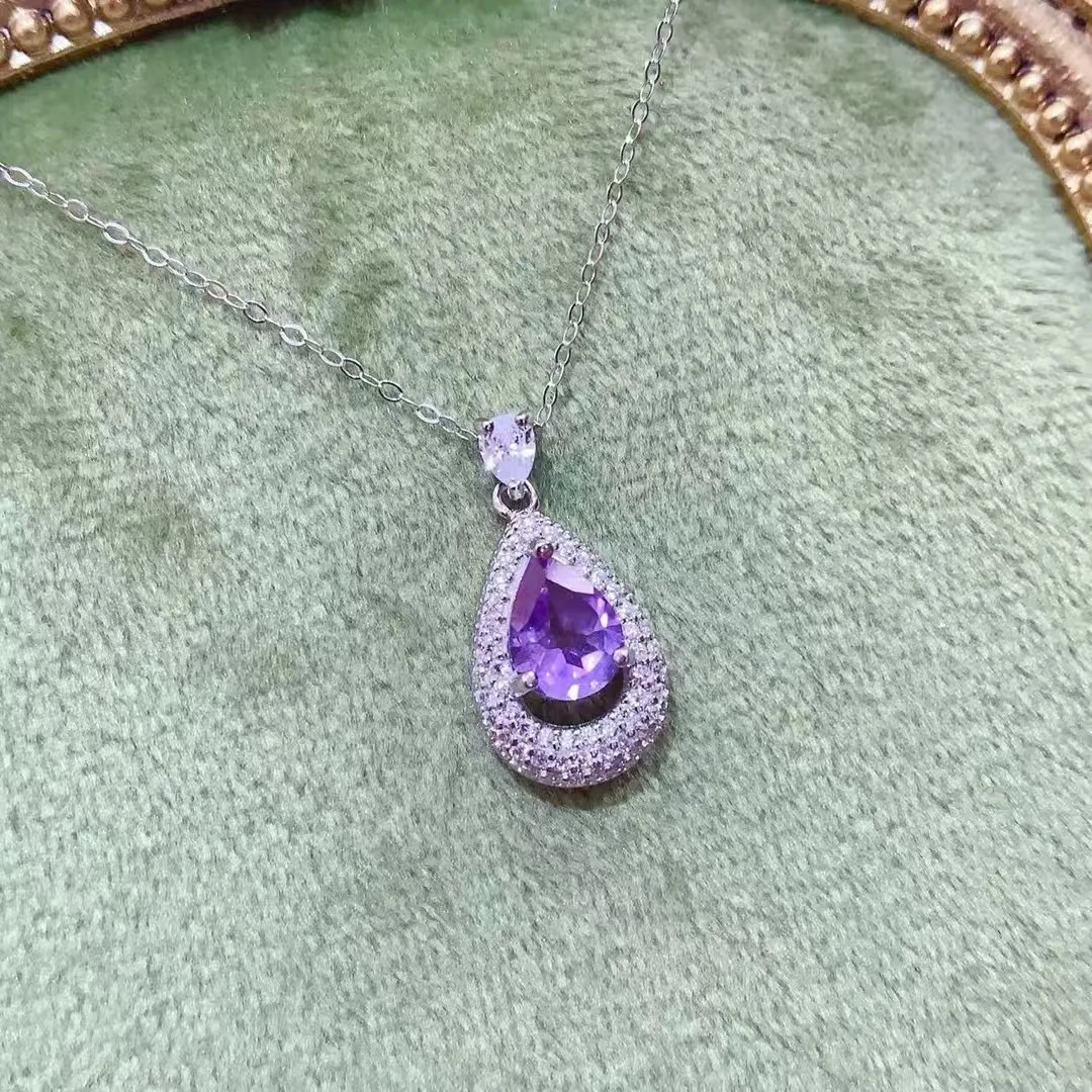 KJJEAXCMY High End Women's Pendant Natural Amethyst S925 Silver with Electroplating Boasting High Clarity Full Brilliance
KJJEAXCMY High End Women's Pendant Natural Amethyst S925 Silver with Electroplating Boasting High Clarity Full Brilliance