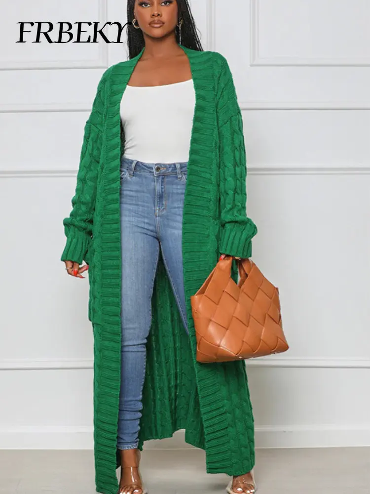New Loose Knit Cardigan Lazy Wind Pocket Long Sweater Jacket Knitwears Cardigan Women Casual Solid Color Ladies Cardigan Jumper
New Loose Knit Cardigan Lazy Wind Pocket Long Sweater Jacket Knitwears Cardigan Women Casual Solid Color Ladies Cardigan Jumper