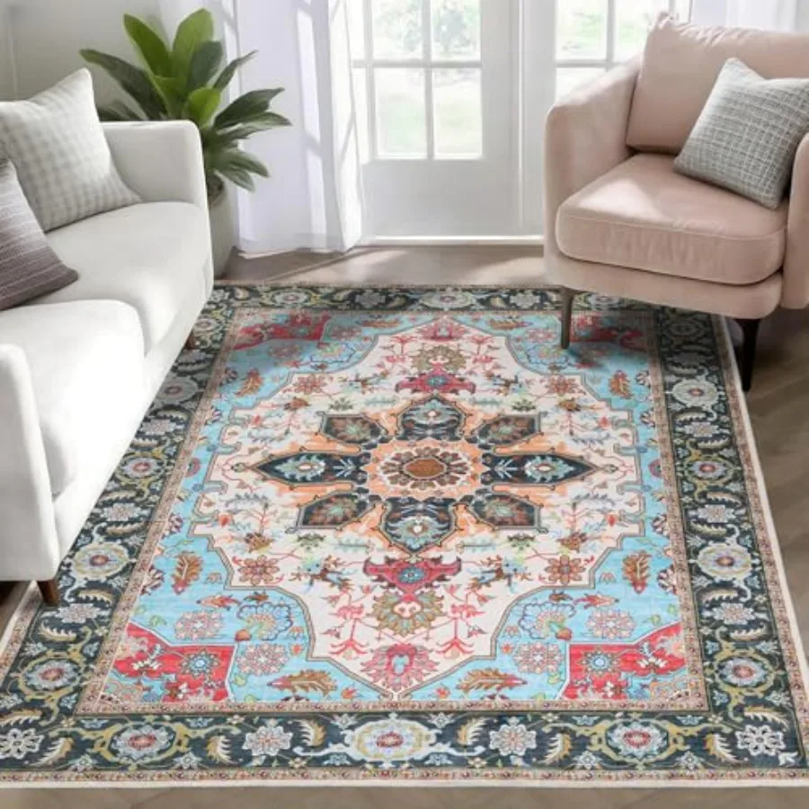Washable Area Rugs 4x6 NonSlip Boho Large Area Rugs for Living Room Bedroom Machine Washable Vintage Rug Indoor Floral Print Ca
Washable Area Rugs 4x6 NonSlip Boho Large Area Rugs for Living Room Bedroom Machine Washable Vintage Rug Indoor Floral Print Ca