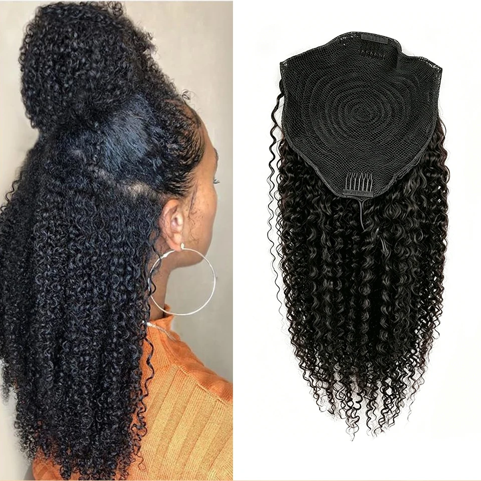 15A Kinky Curly Human Hair Ponytail Extensions 3b 3c Curly Hair Drawstring Ponytail Hair Pieces for Women Raw Pony Tail Natural
15A Kinky Curly Human Hair Ponytail Extensions 3b 3c Curly Hair Drawstring Ponytail Hair Pieces for Women Raw Pony Tail Natural