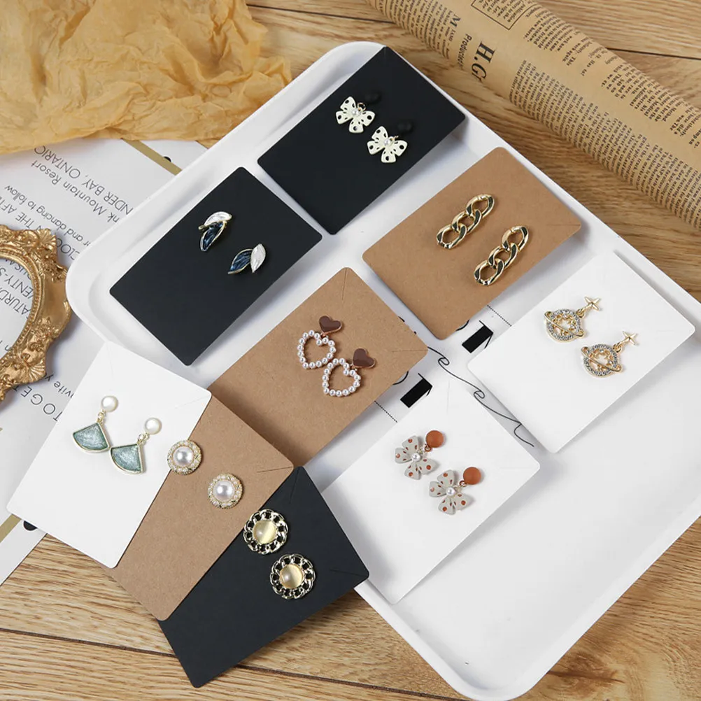 100Pcs Blank Kraft Paper Earring Display Cards Jewelry Wrapping Cards for Homemade Accessories Retail Packaging Display
100Pcs Blank Kraft Paper Earring Display Cards Jewelry Wrapping Cards for Homemade Accessories Retail Packaging Display
