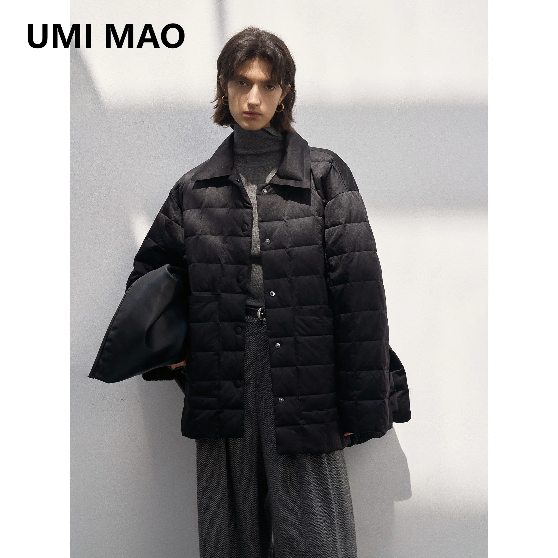 UMI MAO Winter Jacket New 90 White Duck Down Checkered Quilted Down Jacket For Women Casacos Feminino
UMI MAO Winter Jacket New 90 White Duck Down Checkered Quilted Down Jacket For Women Casacos Feminino