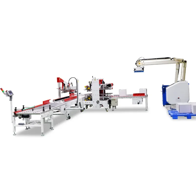 Scheme design of automatic robot palletizer, weighing and removing sealing machine I-shaped folding cover sealing machine
Scheme design of automatic robot palletizer, weighing and removing sealing machine I-shaped folding cover sealing machine