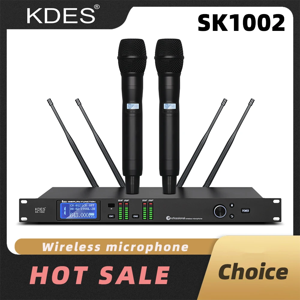 KDES SK1002 Профессиональный беспроводной микрофон 2-канальный UHF портативный для конференций КТВ сценическая церковь активный отдых на свежем воздухе
KDES SK1002 Профессиональный беспроводной микрофон 2-канальный UHF портативный для конференций КТВ сценическая церковь активный отдых на свежем воздухе
