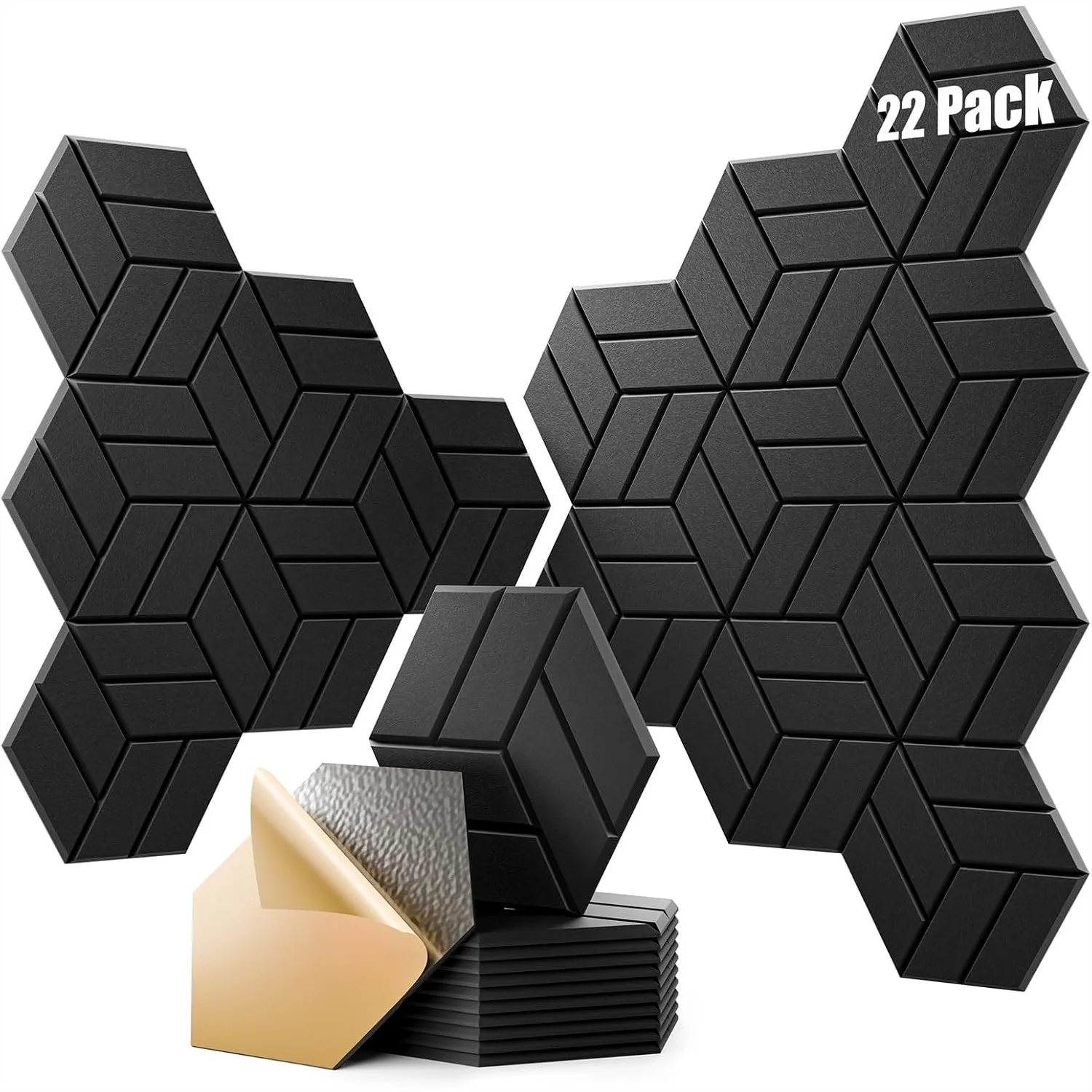 22Pcs Acoustic Panels Self-Adhesive, 12x10x0.4in Soundproof Foam for Walls, Hexagonal High Density Panels for Studio Office
22Pcs Acoustic Panels Self-Adhesive, 12x10x0.4in Soundproof Foam for Walls, Hexagonal High Density Panels for Studio Office