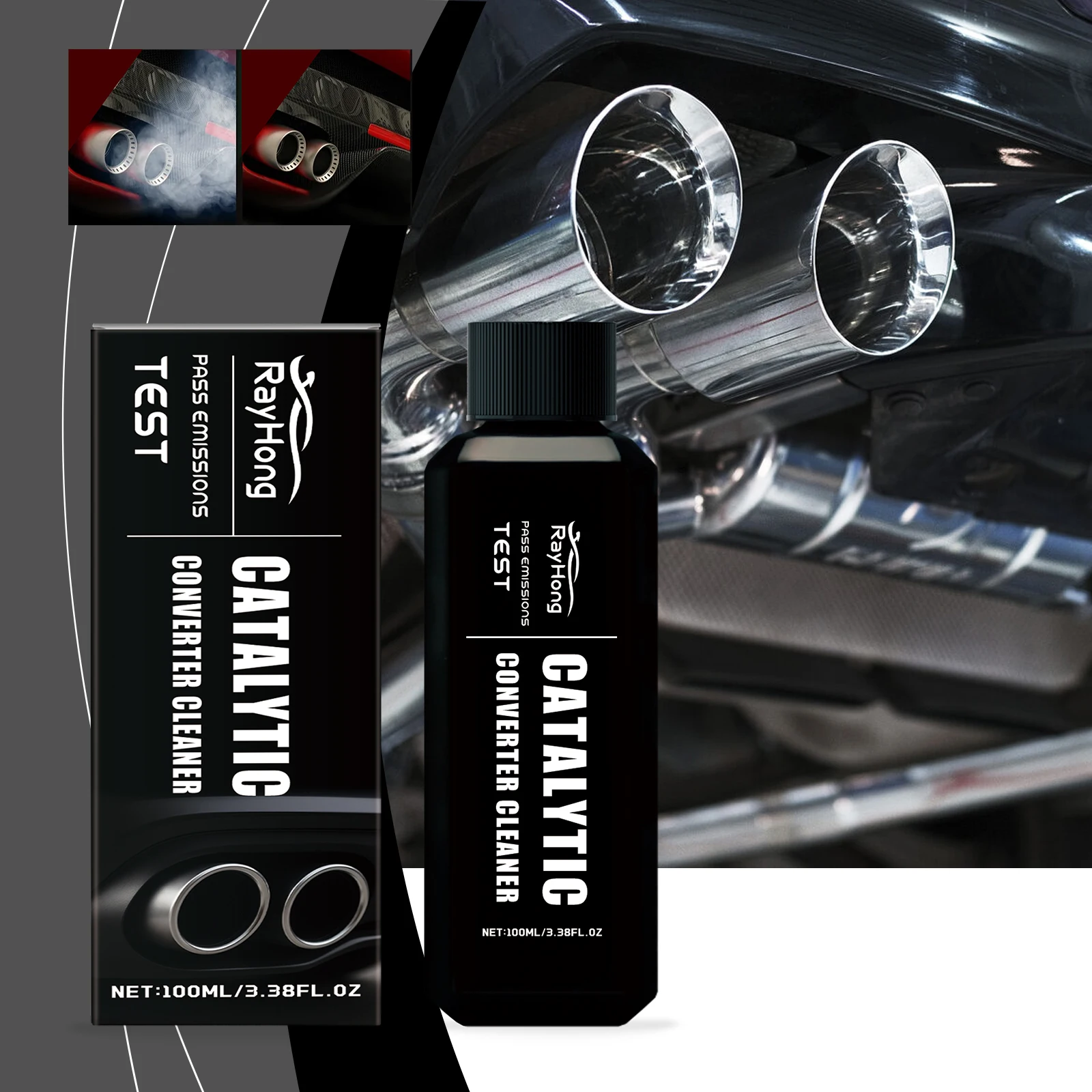 Catalytic Converter Cleaner - 100ml Car Exhaust System Cleaner - Remove Deposits, Boost Efficiency - Easy No-Disassembly Use
Catalytic Converter Cleaner - 100ml Car Exhaust System Cleaner - Remove Deposits, Boost Efficiency - Easy No-Disassembly Use