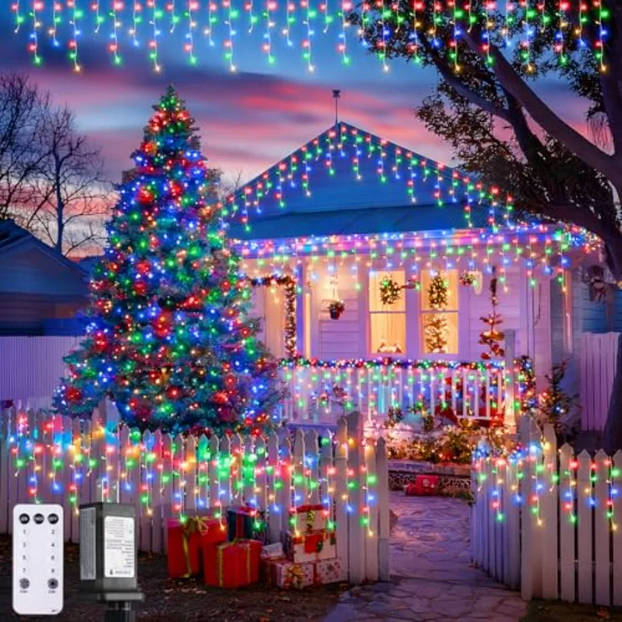 800 LED Christmas Icicle Lights Outdoor Plug-in, Waterproof, 8 Modes with 160 Drops for Bedroom House Holiday Party Decorations
800 LED Christmas Icicle Lights Outdoor Plug-in, Waterproof, 8 Modes with 160 Drops for Bedroom House Holiday Party Decorations