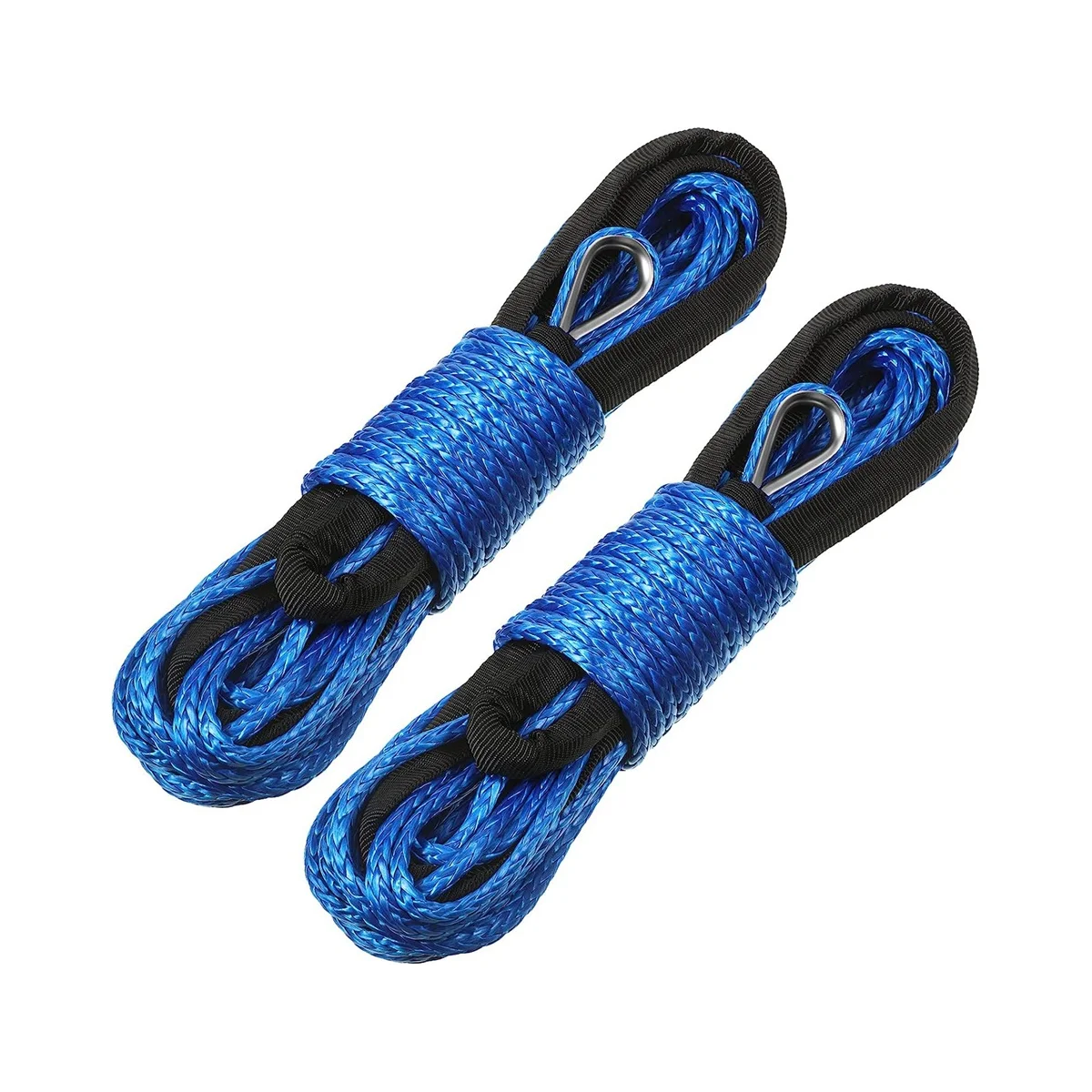Synthetic Winch Rope Winch Line Cable Rope 1/4 Inch X 50 Feet UV Resistant for UTV ATV Winch Truck Supplies Blue
Synthetic Winch Rope Winch Line Cable Rope 1/4 Inch X 50 Feet UV Resistant for UTV ATV Winch Truck Supplies Blue