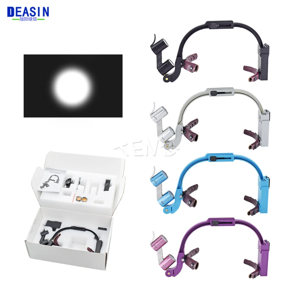 Deasin Dental Colorful 2.5X 3.5X LED Head Light Lamp Magnification Binocular Loupes 5W Light Dentisit Surgical Headlight Tools
Deasin Dental Colorful 2.5X 3.5X LED Head Light Lamp Magnification Binocular Loupes 5W Light Dentisit Surgical Headlight Tools