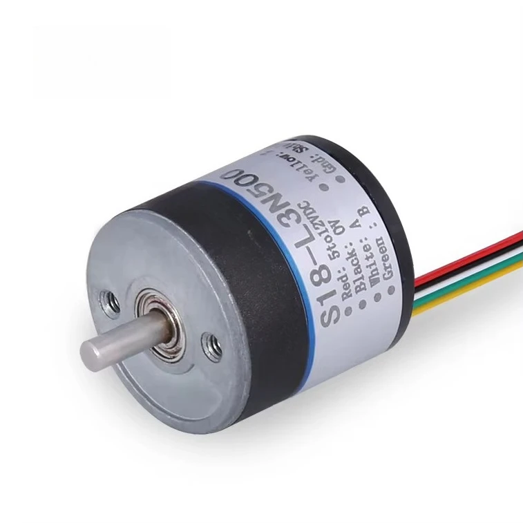S18 Mini Incremental Encoder Up To 1600PPR IP40 Protection for Embroidery Machine Rotary Mount 18mm with 2.5mm Solid Shaft
S18 Mini Incremental Encoder Up To 1600PPR IP40 Protection for Embroidery Machine Rotary Mount 18mm with 2.5mm Solid Shaft