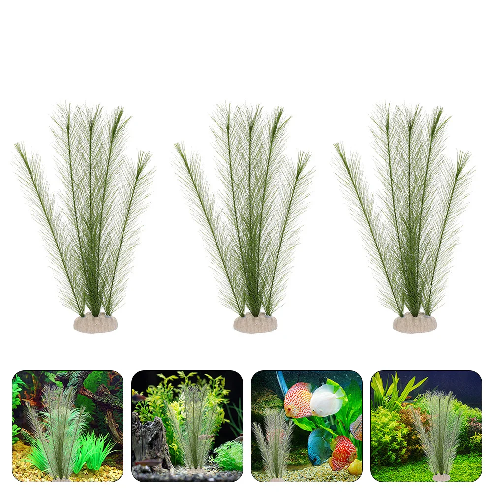 3pcs Artificial Silk Plants Realistic Aquarium Decor For Fish Tank Landscape Plastic Aquarium Grass Decorative Aquatic Ornaments
3pcs Artificial Silk Plants Realistic Aquarium Decor For Fish Tank Landscape Plastic Aquarium Grass Decorative Aquatic Ornaments