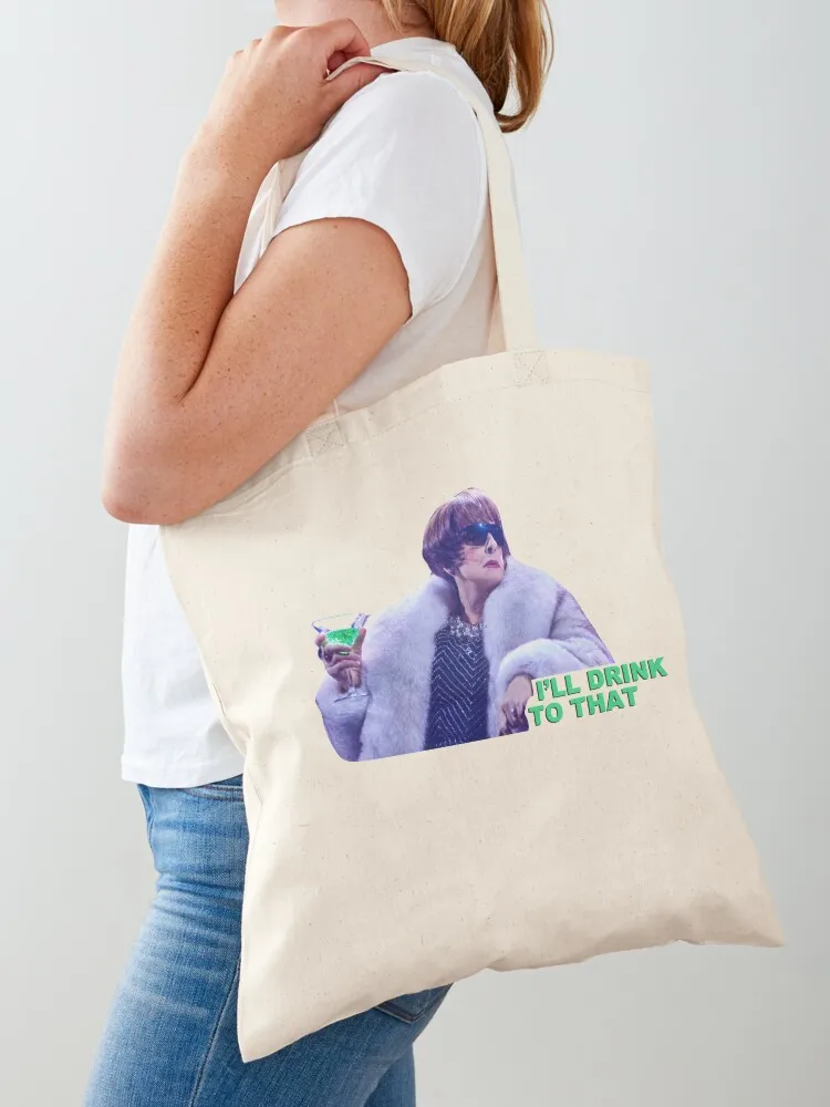 Patti LuPone I'll Drink to That Company Tote Bag women bag reusable grocery bags canvas tote Women's shopping bag
Patti LuPone I'll Drink to That Company Tote Bag women bag reusable grocery bags canvas tote Women's shopping bag