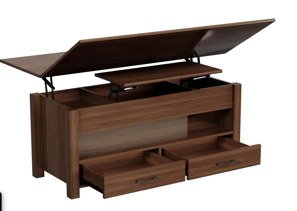 40 Inch Multi-Functional Lift Top Coffee Table With Storage Drawers And Concealed Compartment, Rustic Style For Living Room
40 Inch Multi-Functional Lift Top Coffee Table With Storage Drawers And Concealed Compartment, Rustic Style For Living Room