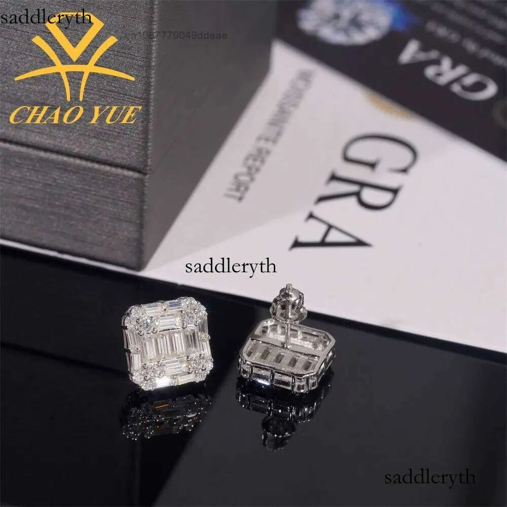 Full Dia Fashion Sier vvs vs Mozambique Princess Square Casual Earrings Mens and Womens Personalized Jewelry
Full Dia Fashion Sier vvs vs Mozambique Princess Square Casual Earrings Mens and Womens Personalized Jewelry