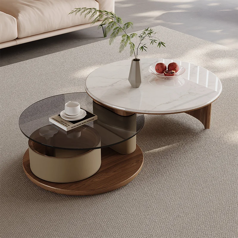 Living Room Retro Rotating Coffee Table Apartment Small Size Glass Round Desk Creative Artistic Household Furniture Tea Tables
Living Room Retro Rotating Coffee Table Apartment Small Size Glass Round Desk Creative Artistic Household Furniture Tea Tables