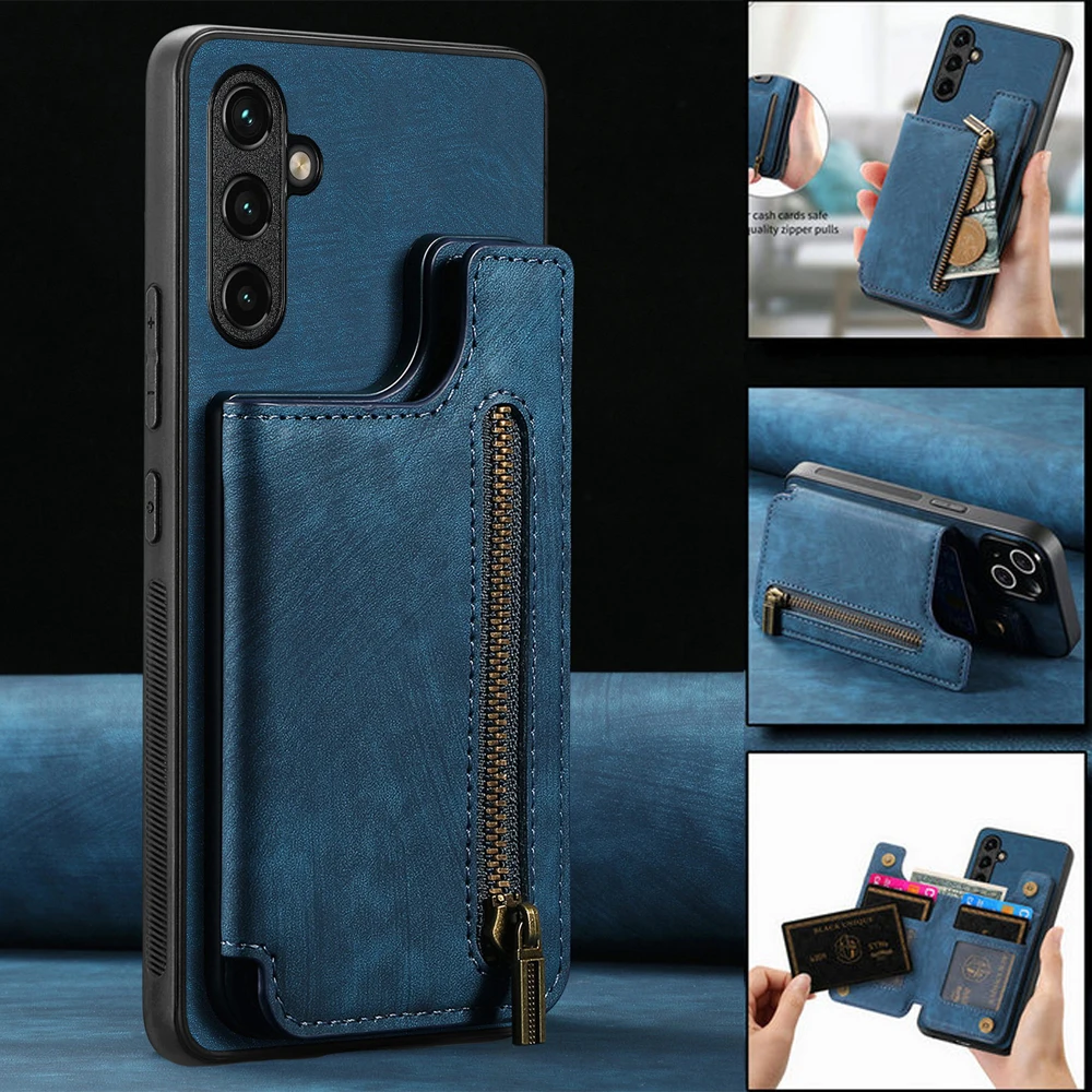 Чехол-кошелек на молнии для Samsung Galaxy A13 A23 A33 A53 A73 A 04 05 S A14 A24 A34 A54 A15 A25 A35 A55 Кожаная задняя крышка с магнитом
Чехол-кошелек на молнии для Samsung Galaxy A13 A23 A33 A53 A73 A 04 05 S A14 A24 A34 A54 A15 A25 A35 A55 Кожаная задняя крышка с магнитом