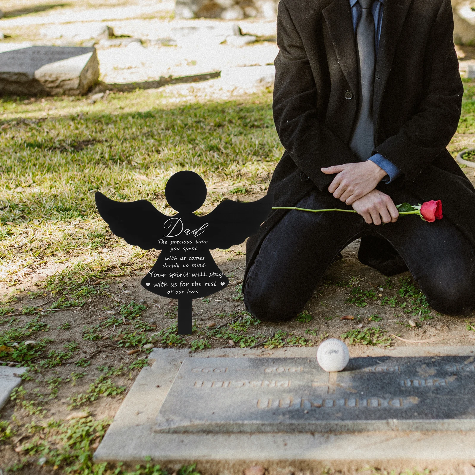 Angel Cemetery Stake Acrylic Dad Memorial Grave Marker Decorations for Gardens Yards Cemeteries Outdoor Plaques
Angel Cemetery Stake Acrylic Dad Memorial Grave Marker Decorations for Gardens Yards Cemeteries Outdoor Plaques