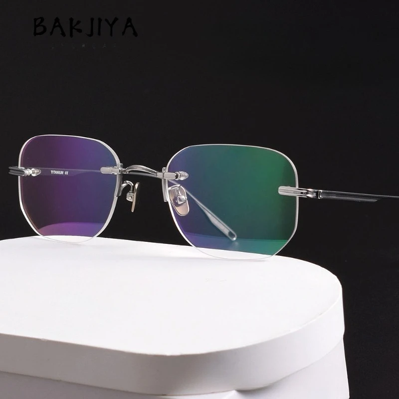 New Optical Pure Titanium Rimless Eyeglasses Frames Men Glasses Ultra-light Frameless Myopia Prescription Glasses Frame Women
New Optical Pure Titanium Rimless Eyeglasses Frames Men Glasses Ultra-light Frameless Myopia Prescription Glasses Frame Women