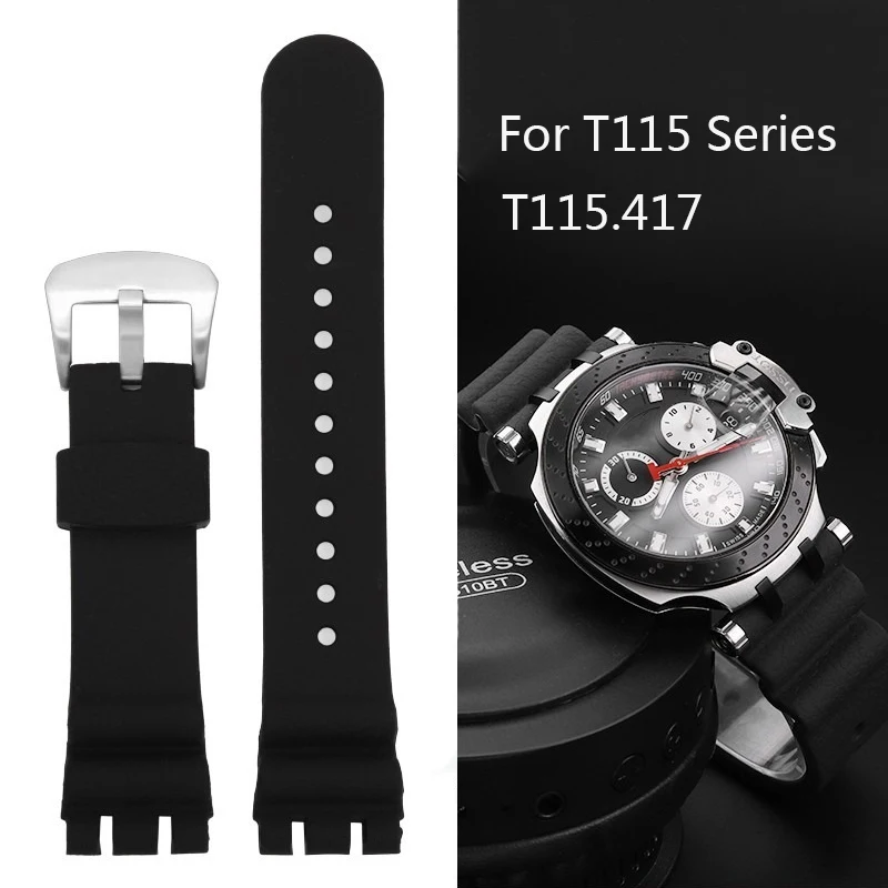 Для Tissot Racing Series T115 силиконовая пряжка из нержавеющей стали T115.417 ремешок для часов мужские аксессуары для часов 22 мм водонепроницаемый ремешок
Для Tissot Racing Series T115 силиконовая пряжка из нержавеющей стали T115.417 ремешок для часов мужские аксессуары для часов 22 мм водонепроницаемый ремешок